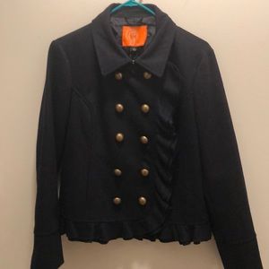 Shellie Rocha wool jacket Navy